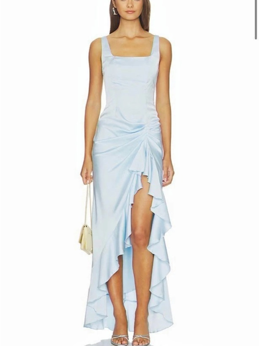 Phoebe Ruffle Maxi Dress in Baby Blue
MORE TO COME